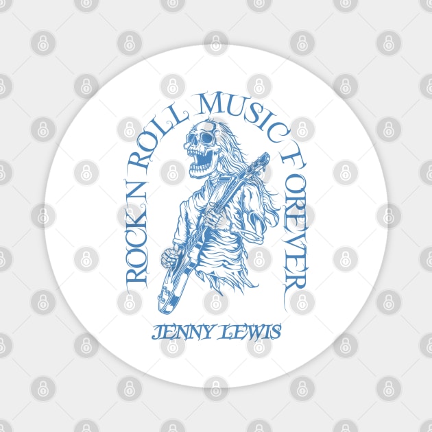 Jenny Lewis /// Skeleton Guitar Player Magnet by Stroke Line